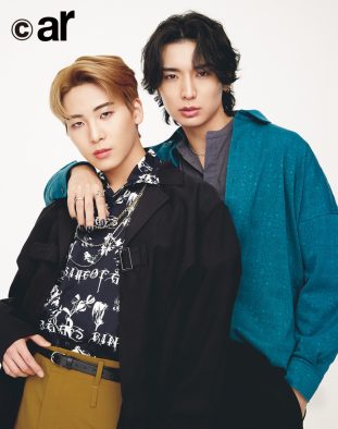 JO1・川尻蓮×PENTAGON・YUTO、尊敬しあうふたりの熱い対談が『ar』4月号で実現