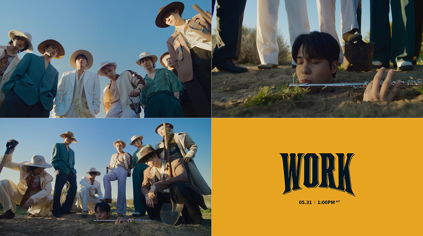 ATEEZ、10thミニアルバム『GOLDEN HOUR : Part.1』タイトル曲「WORK」のMVティザー公開 - 画像一覧（2/2）