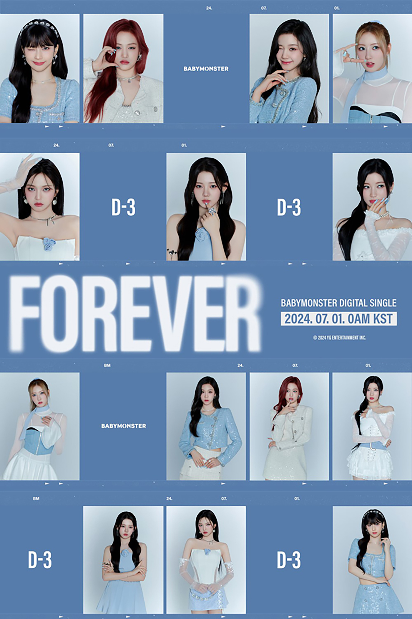 BABYMONSTER、新デジタルシングル「FOREVER」のプロフィールポスター公開