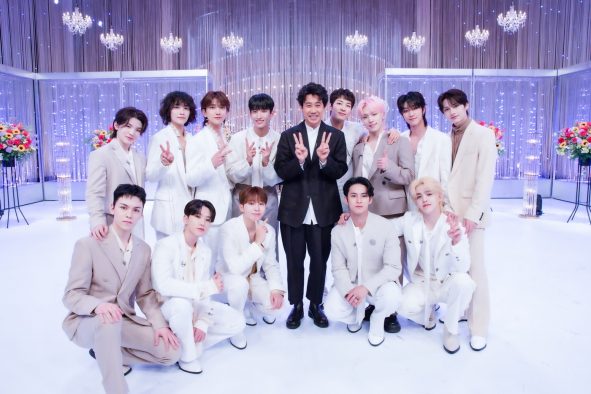 SEVENTEEN、NHK『SONGS』で大泉洋に最新曲「Super」のダンスを伝授