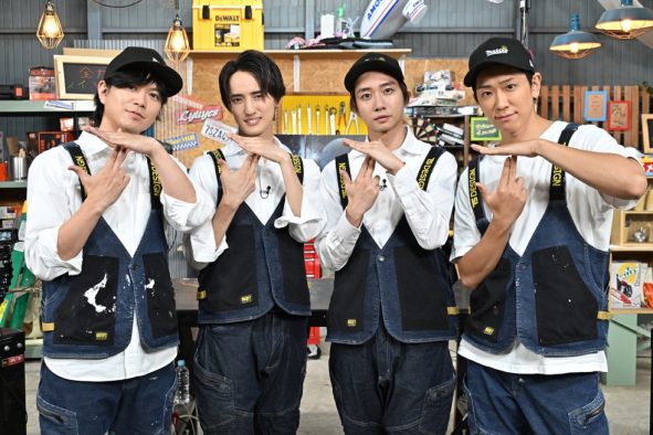 NEWS小山慶一郎＆加藤シゲアキ、Travis Japan中村海人＆川島如恵留が『NEWSの全力！！メイキング』でローズウィンドウに挑戦