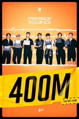 BTS、「Permission to Dance」MVが4億回再生を突破！