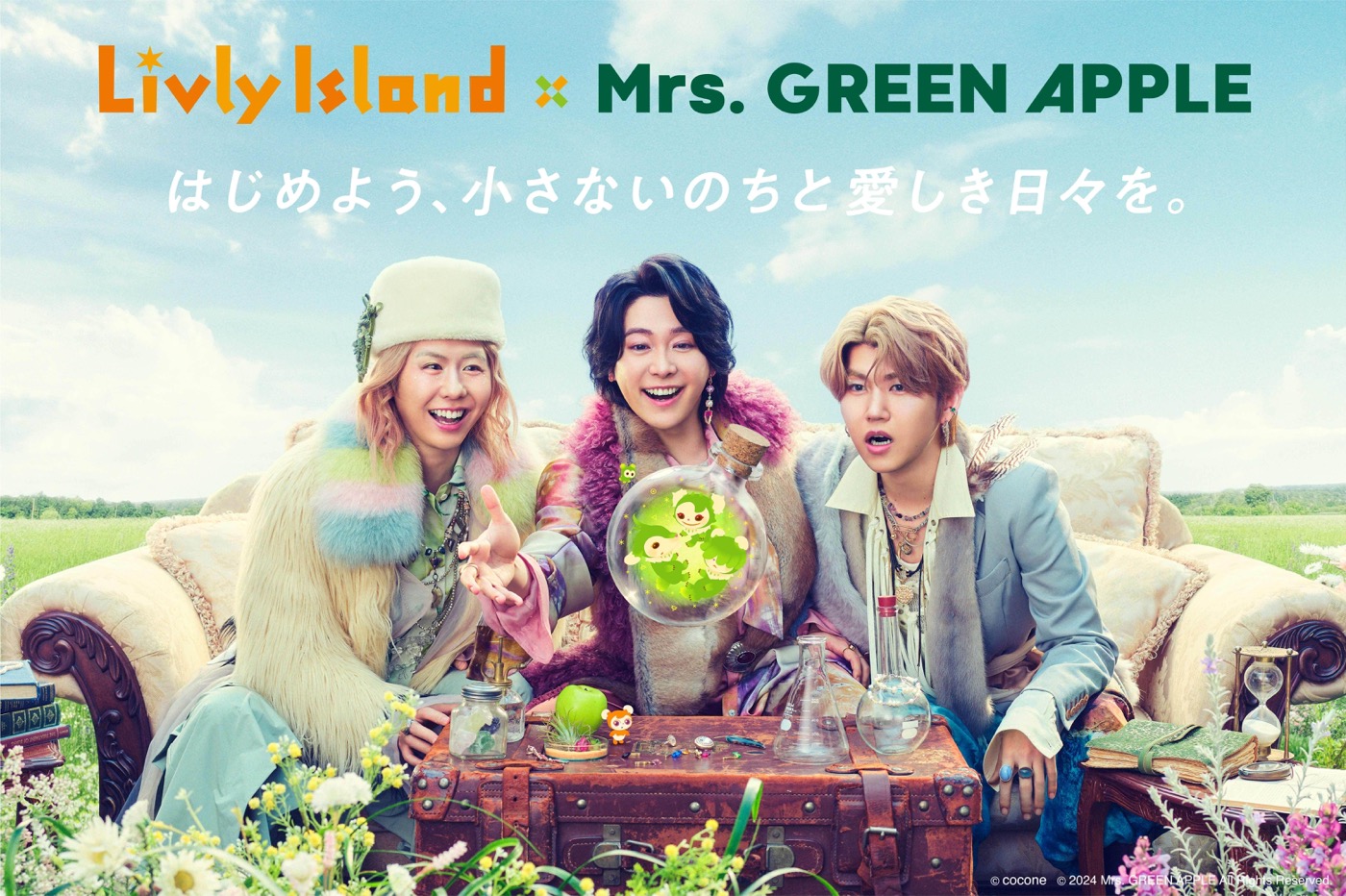 Mrs. GREEN APPLE、リヴリーアイランドとのコラボでメンバー3人が初のアバター化 - 画像一覧（10/10）