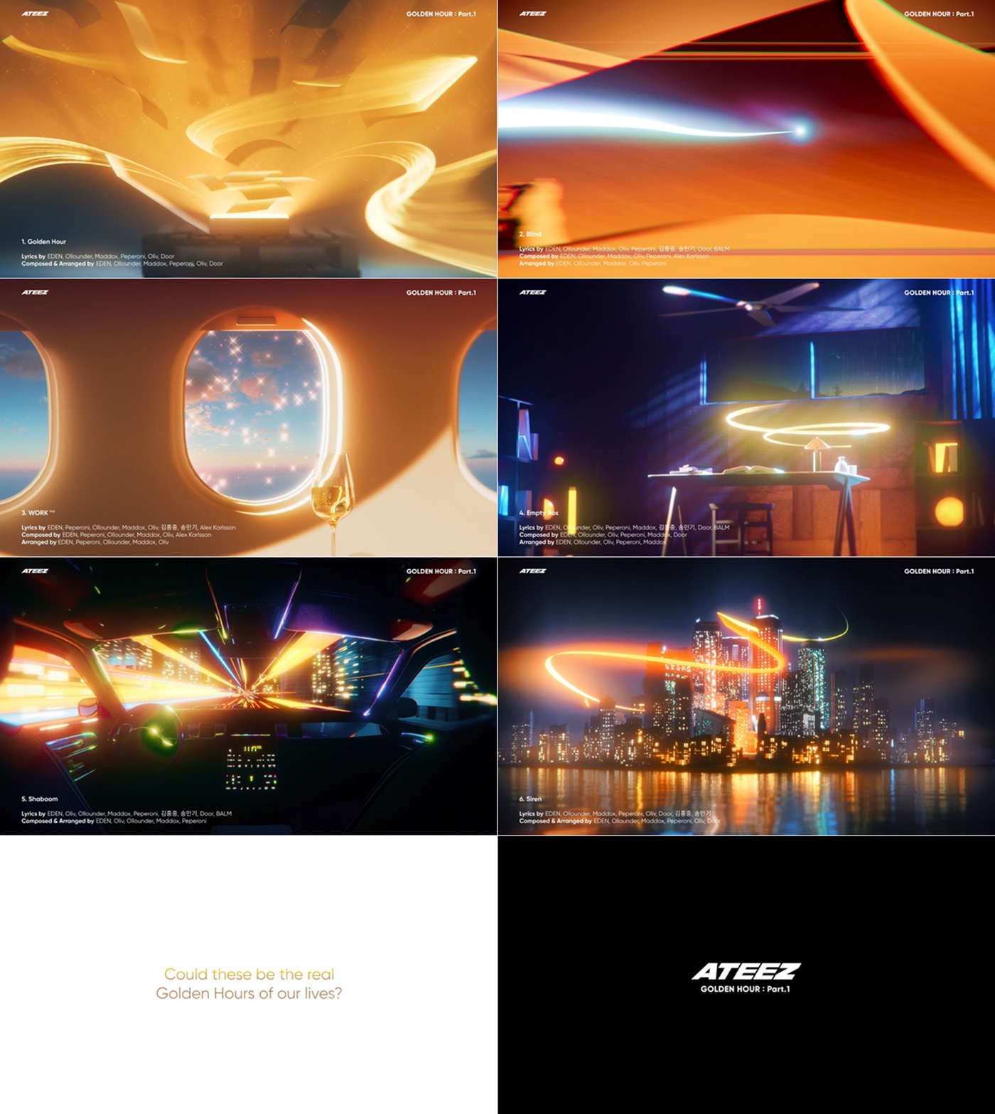 ATEEZ『GOLDEN HOUR : Part.1』収録曲全曲を視聴できるプレビュー映像を公開 - 画像一覧（1/2）