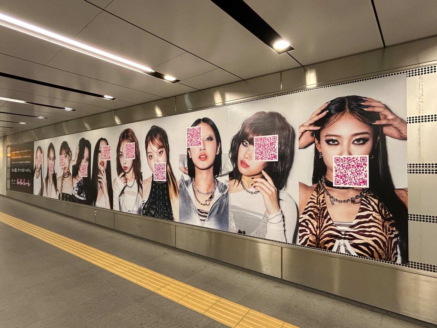 『No No Girls』（ノーノーガールズ）ファイナリスト10名の顔をあえて隠した広告が渋谷駅に登場